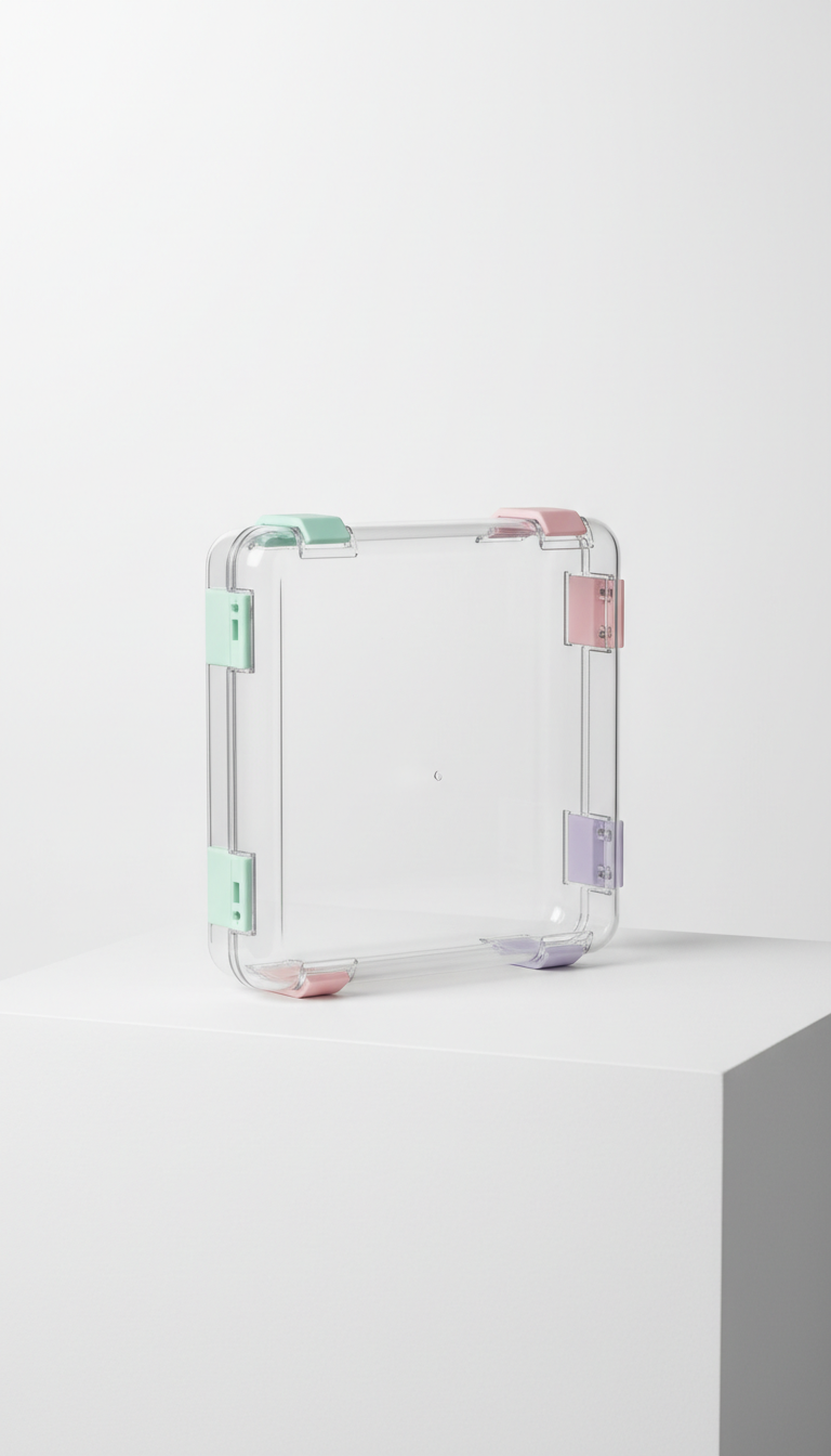Clear Crafter Case With Pastel Accents